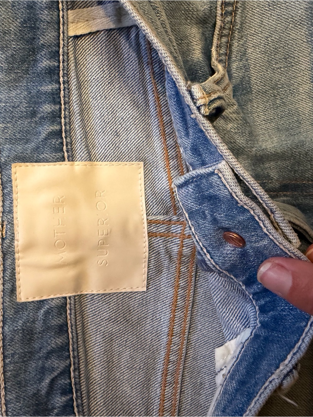 MOTHER Light Wash Straight-Leg Jeans - Picture 3 of 5